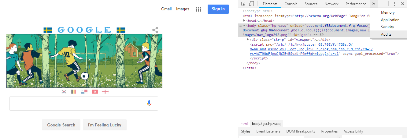 Lighthouse Dev Chrome devtools: Lighthouse – iancarpenter.dev
