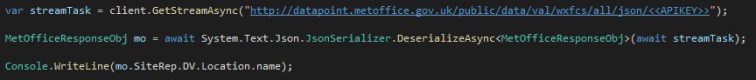 Generate C# Classes from a JSON Response – iancarpenter.dev